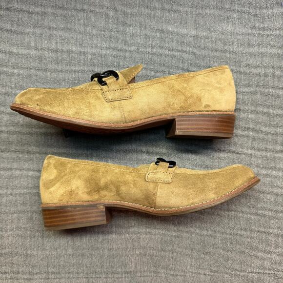 Sofft Nevara Women 9 Dress Loafers  Hazelwood Tan Suede Academia Business Chunky - Picture 8 of 9